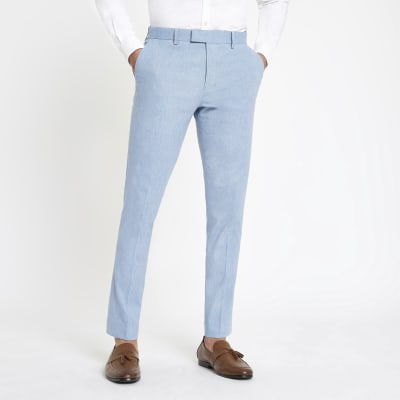 baby blue trouser suit