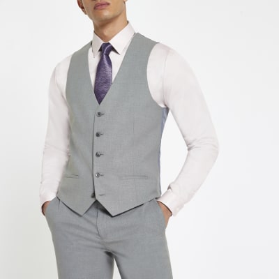 costume homme gris clair