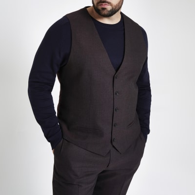 Big & Tall – Weste in Lila