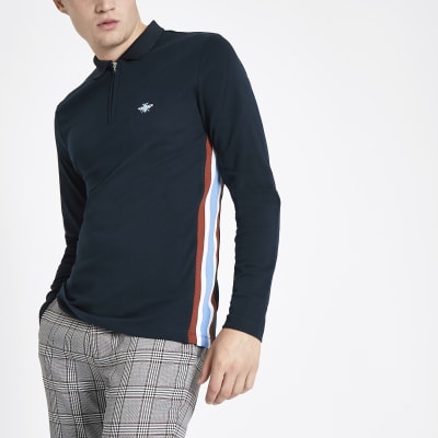 cotton traders long sleeve polo shirt