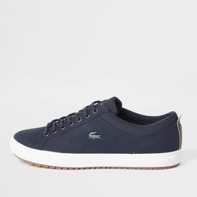 lacoste shoes blue leather