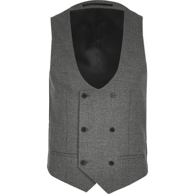 Dark Grey Suit Waistcoat