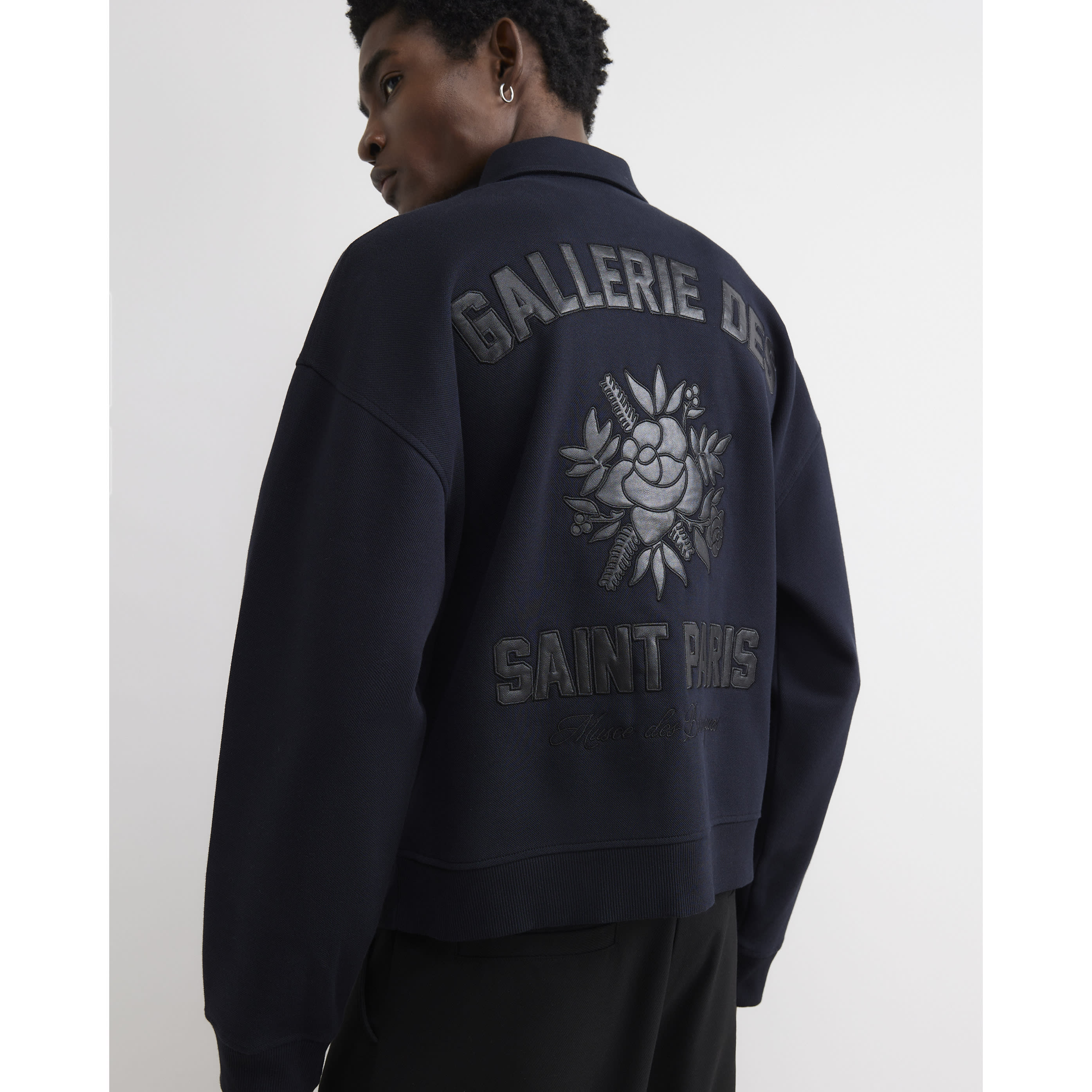 River Island Navy Gallerie Des Saint Paris Bomber Jacket