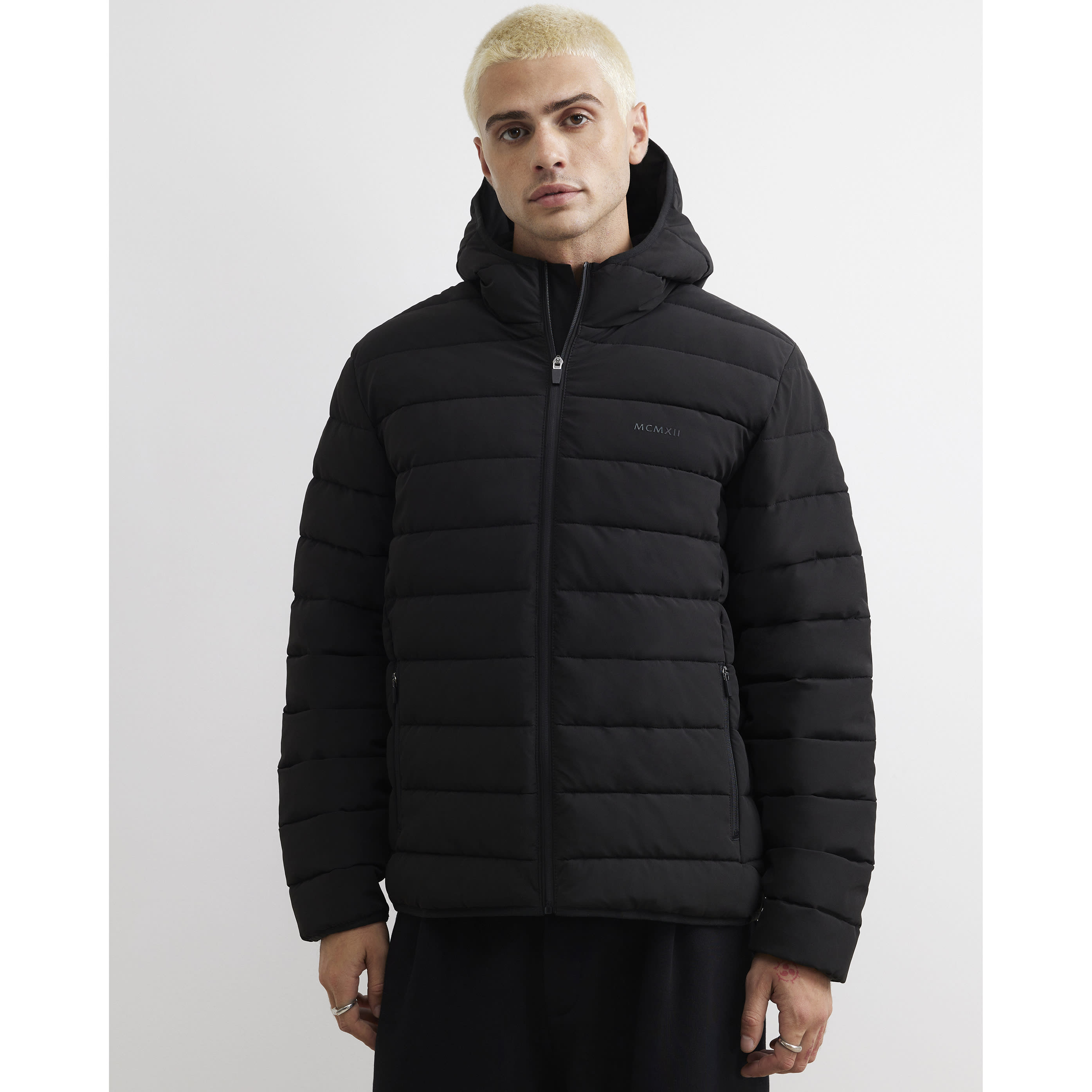River Island Black Puffer Jacket