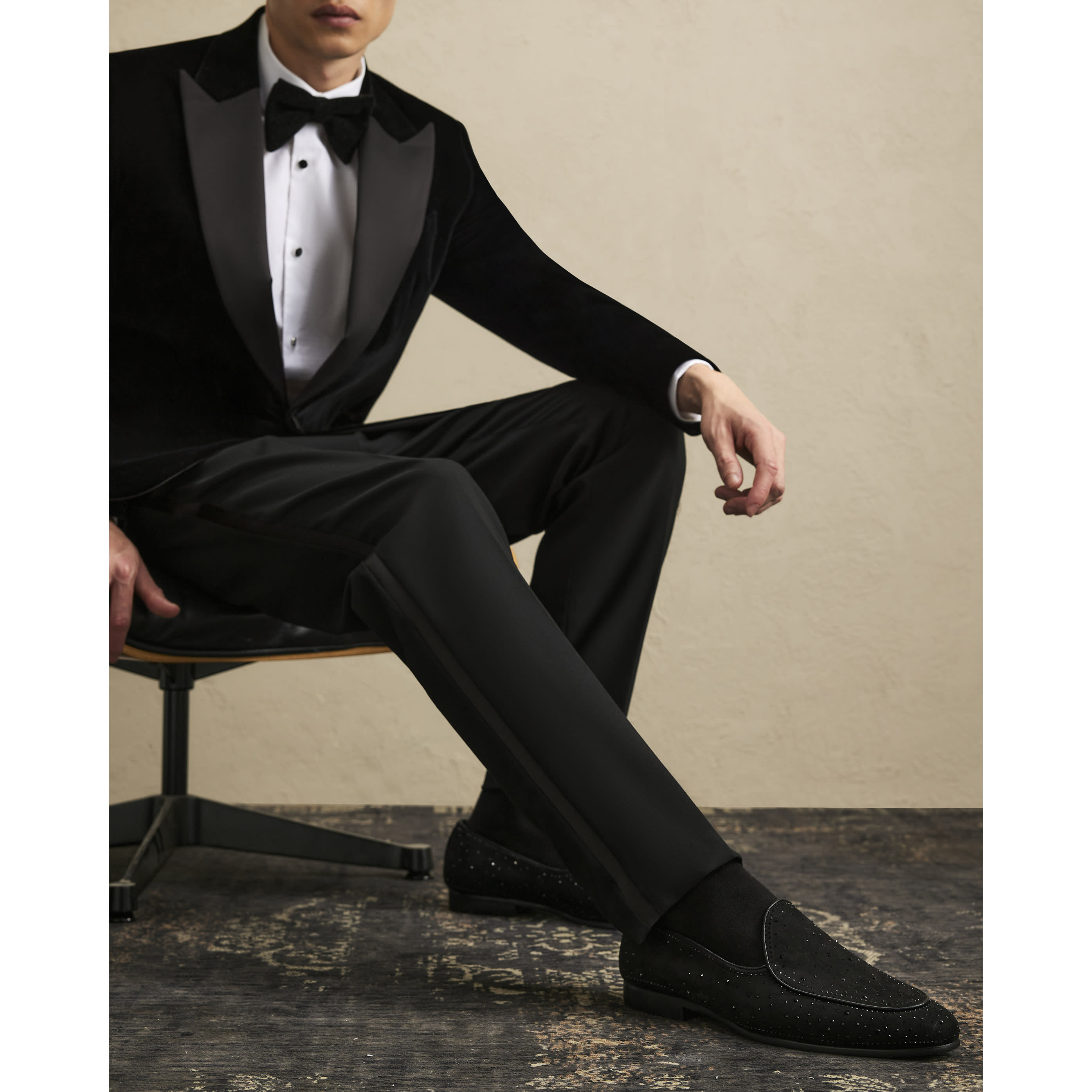River Island Black Embellished Loafers