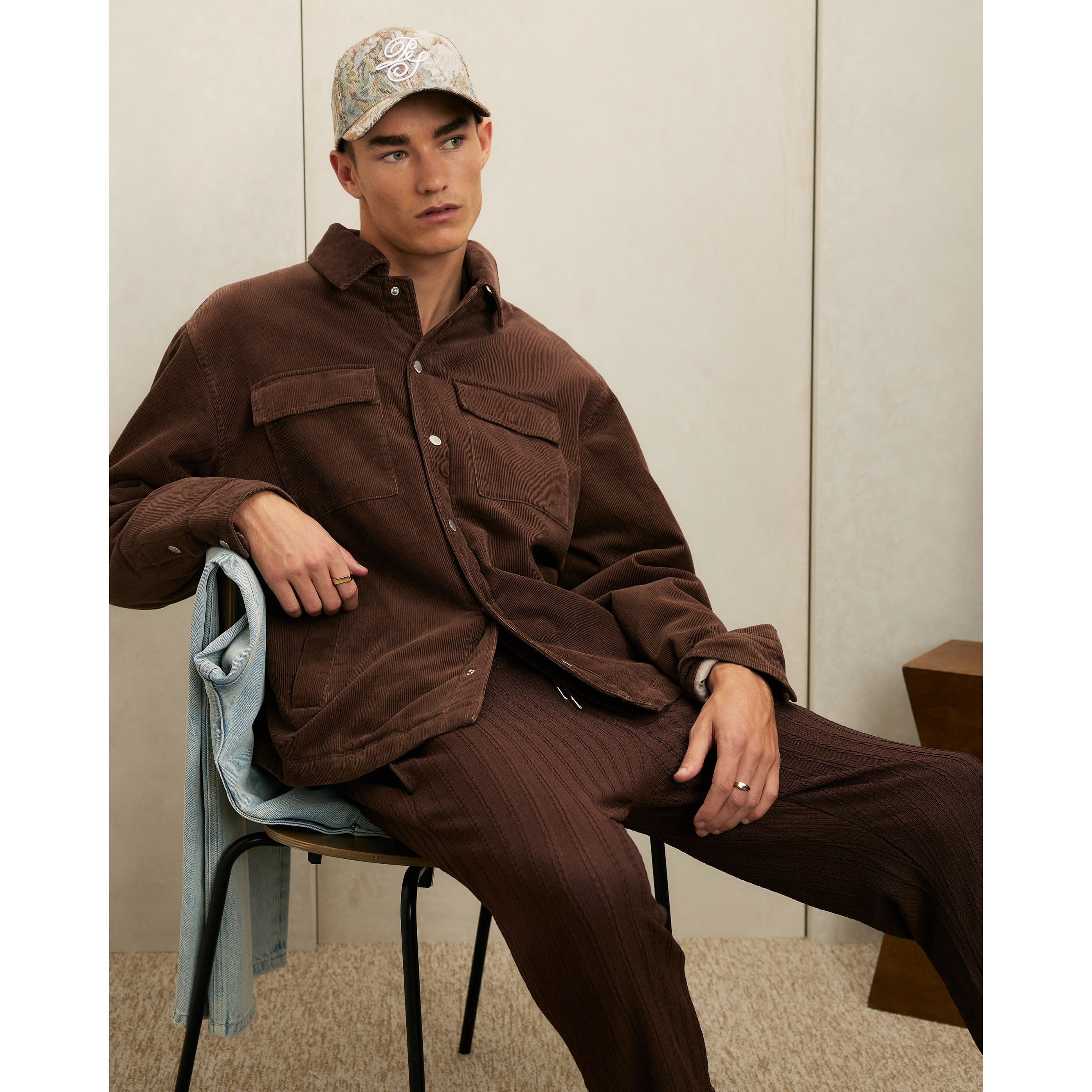 River Island Brown Corduroy Jacket
