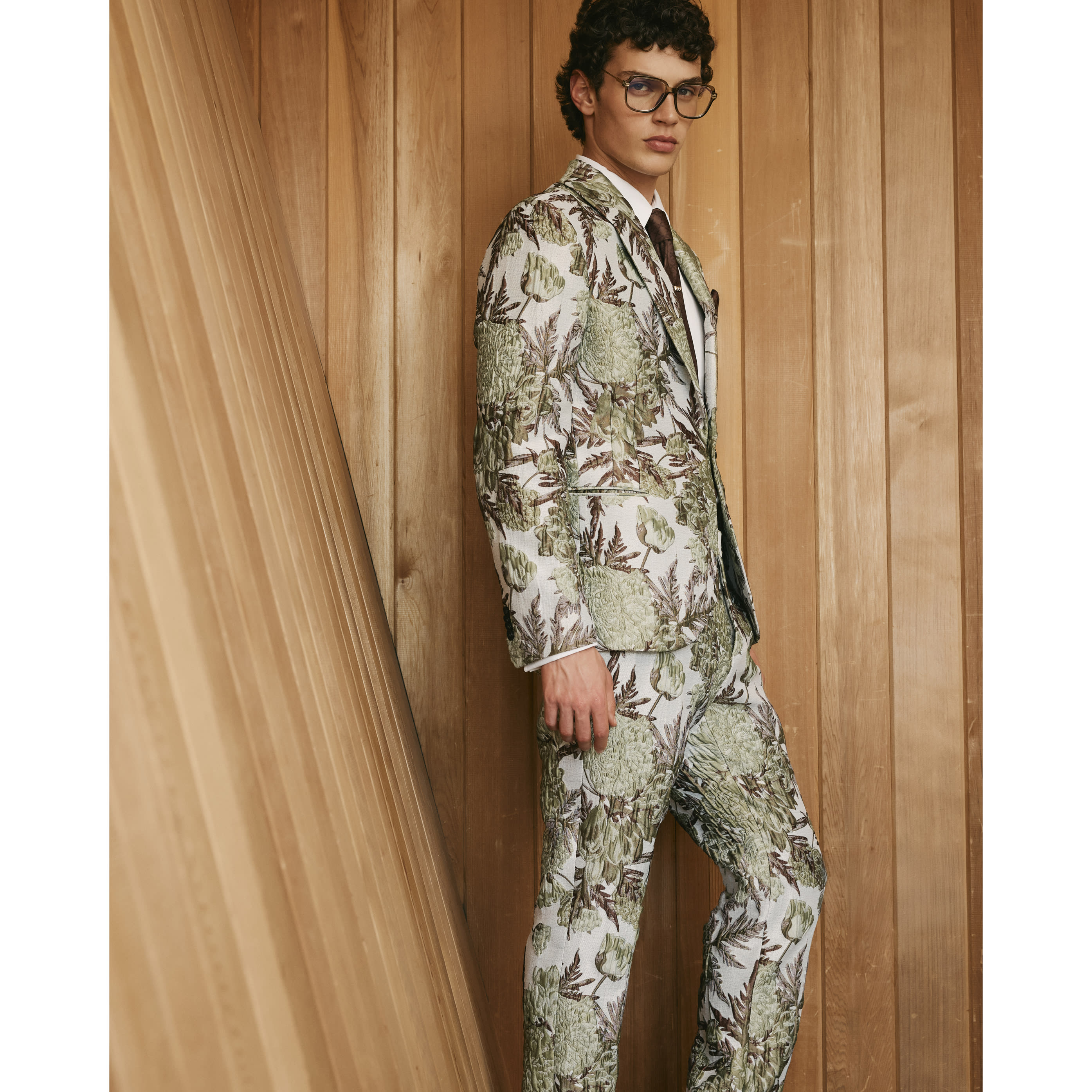 River Island Silver Twisted Tailor Embroidered Trousers