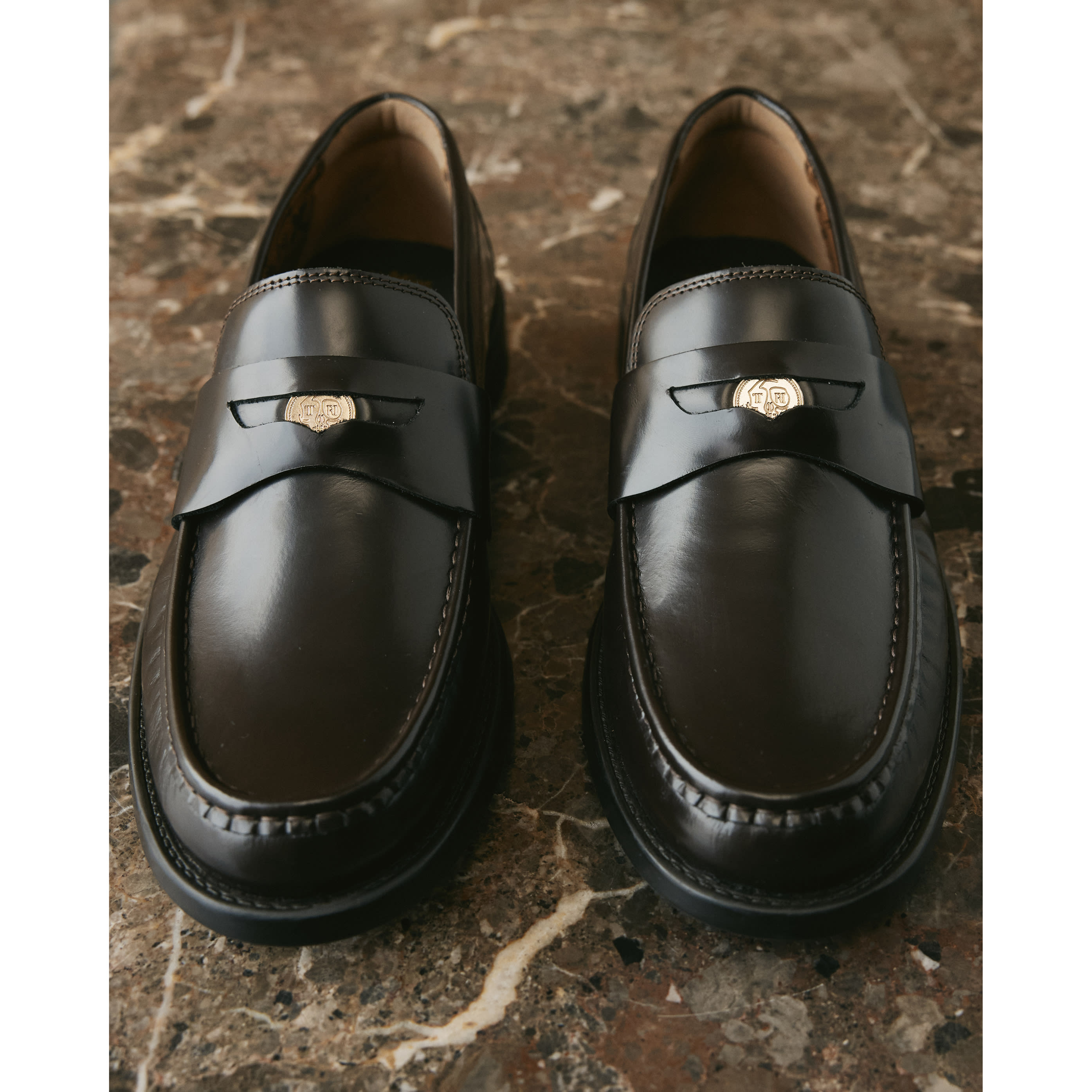 River Island Brown Twisted Tailor Penny Loafer