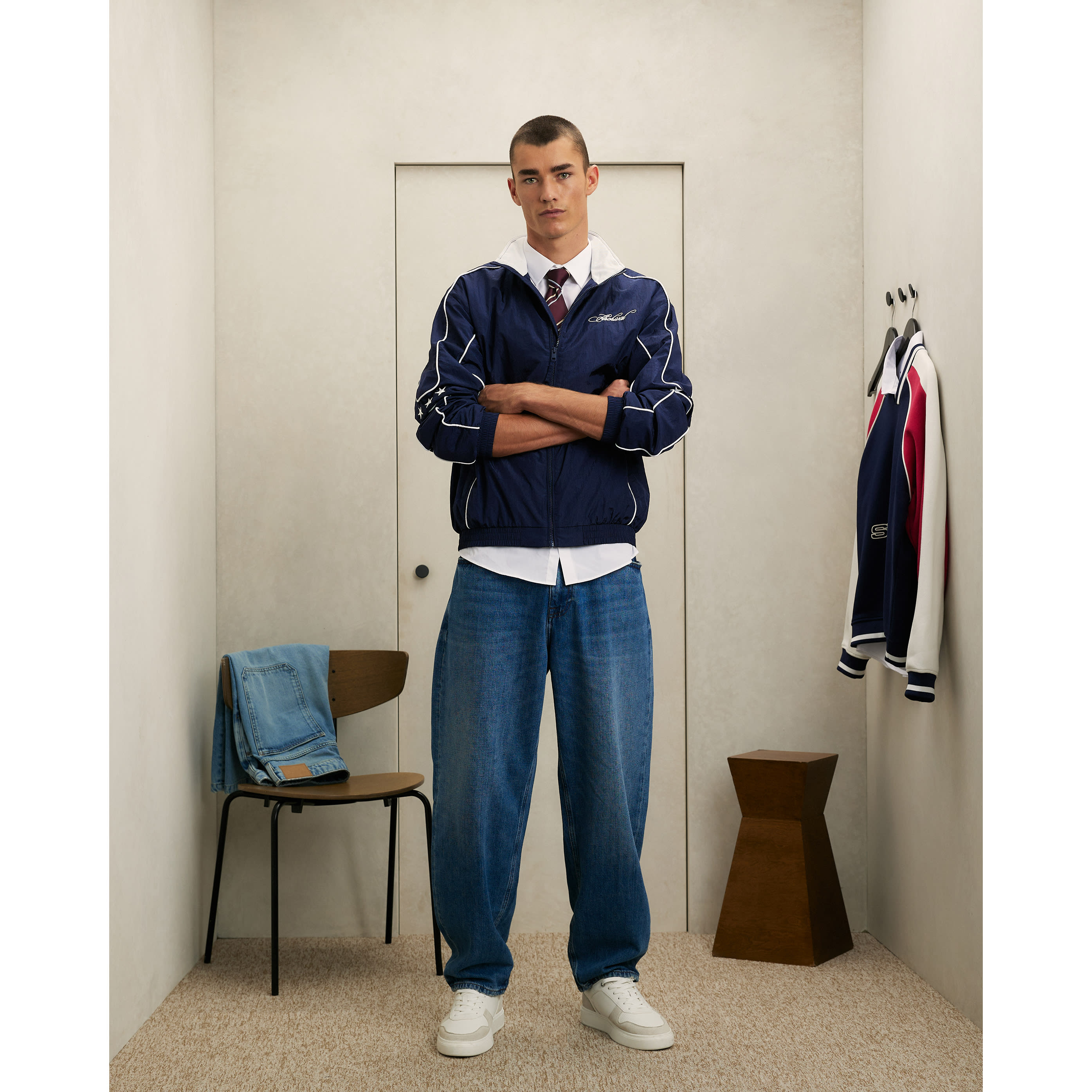 River Island Blue Track Jacket
