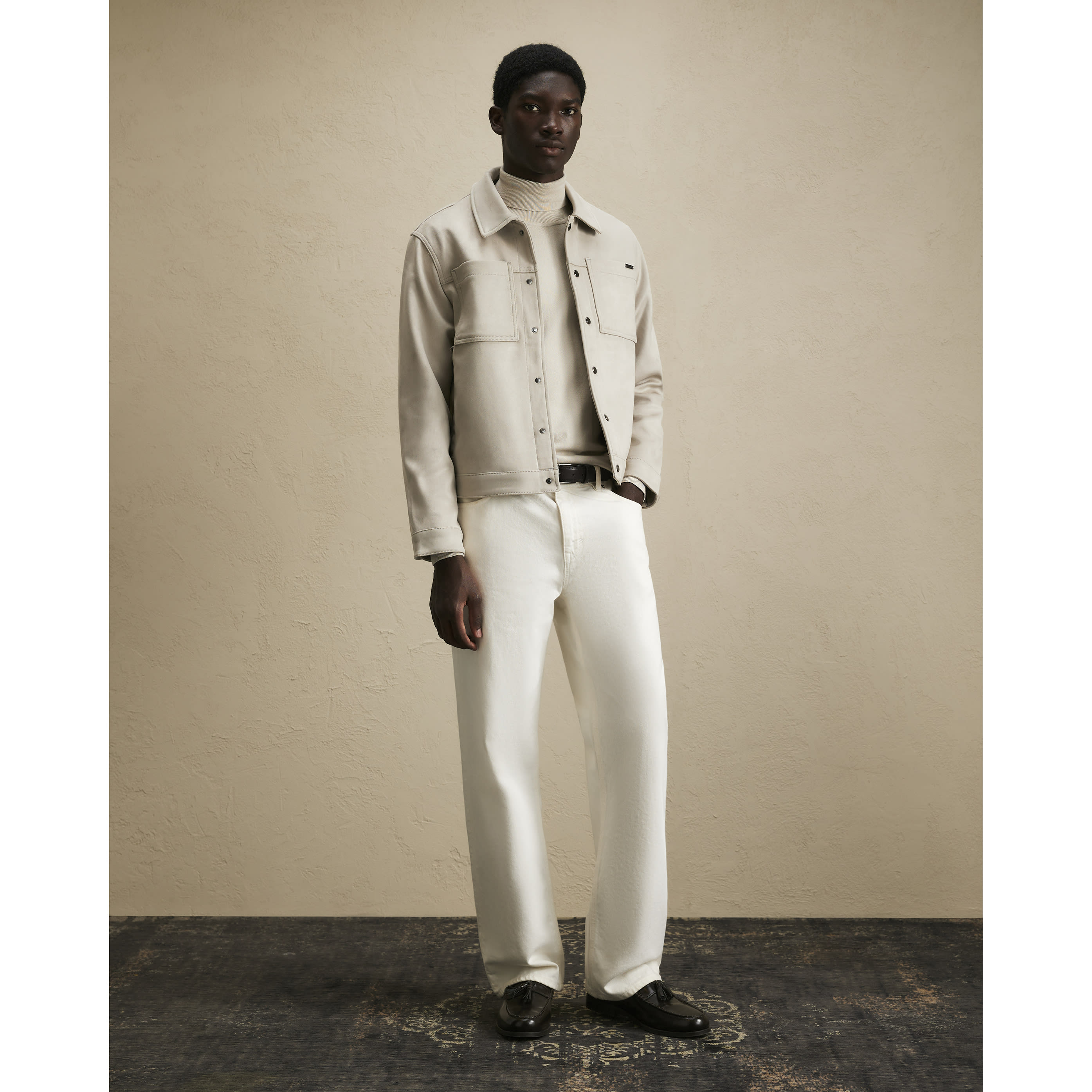 River Island Grey Faux Suede Western Jacket