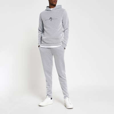 Full printed white tracksuit 1506 TRACKSUITS Black Island