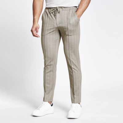 mens skinny smart joggers