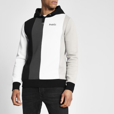 river island black hoodie