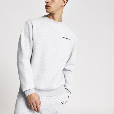 Prolific grey regular fit sweatshirt