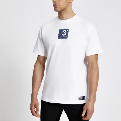 Prolific white logo print regular fit T-shirt