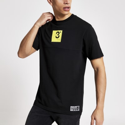 Prolific black logo print regular fit T-shirt