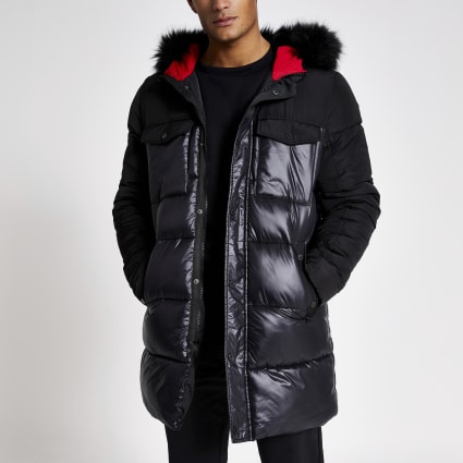 Mens parka black store friday sale