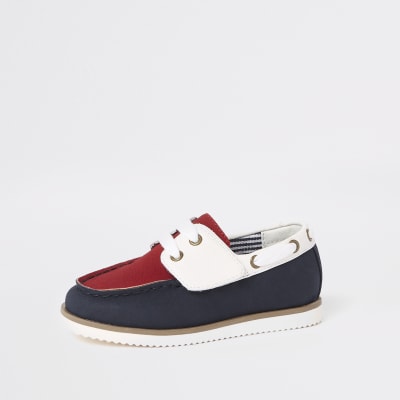 boys navy boat shoes