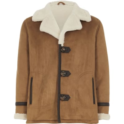 borg coat tan