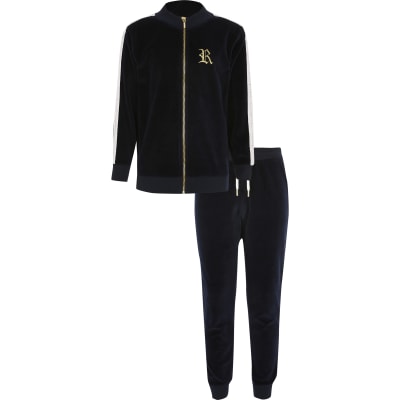 boys velour tracksuit