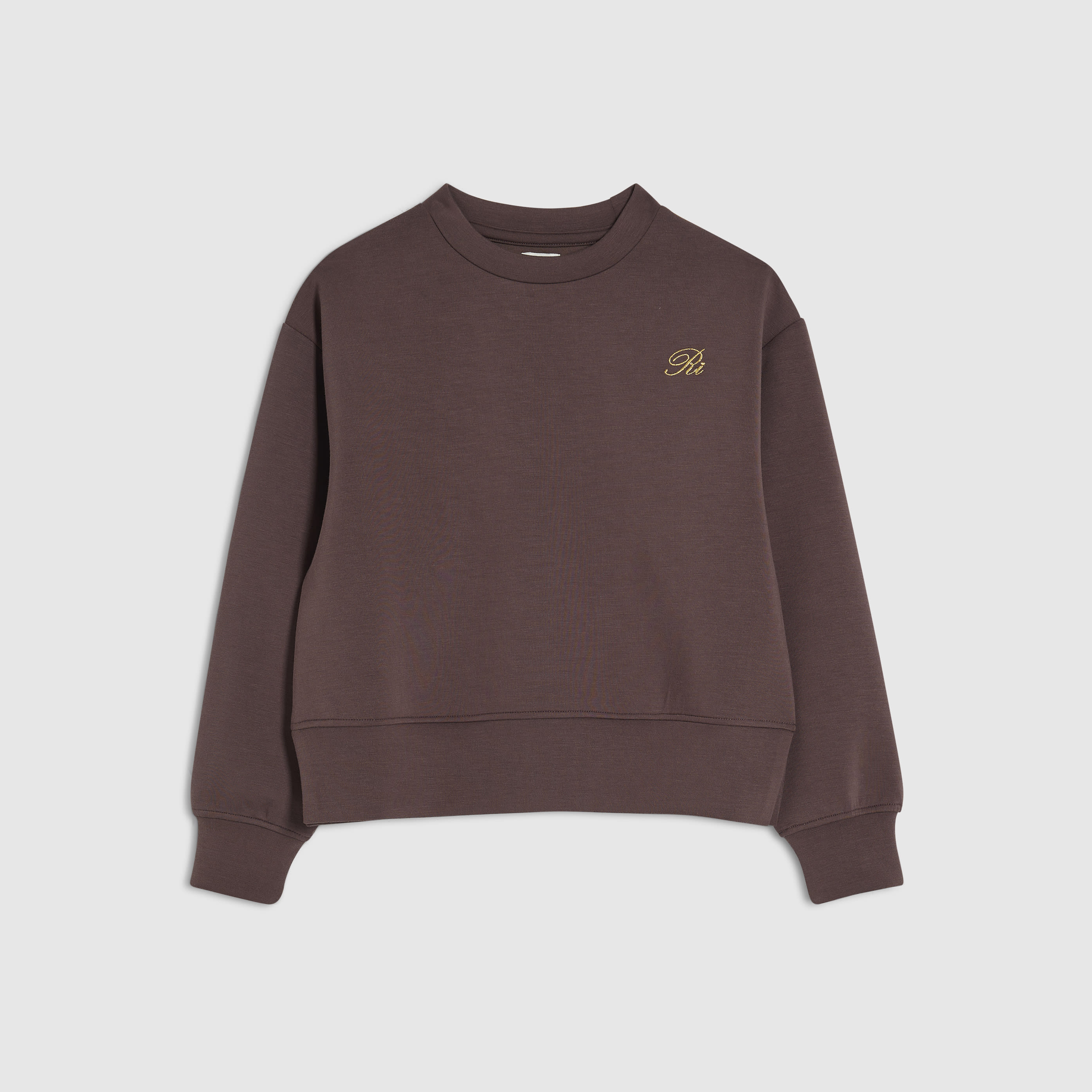River Island Girls Brown Premium Ri Sweatshirt