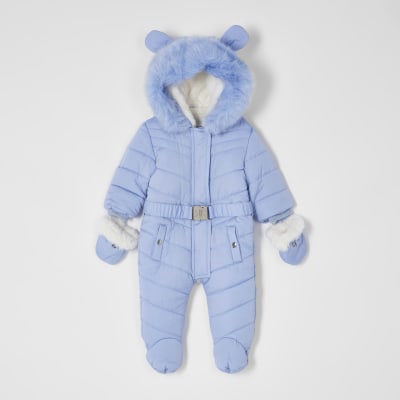 river island baby snowsuit