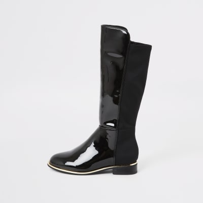 patent knee boots