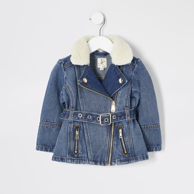 river island girls denim jacket