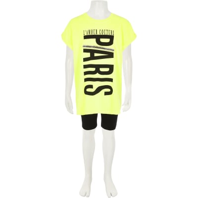 neon yellow shirt outfit