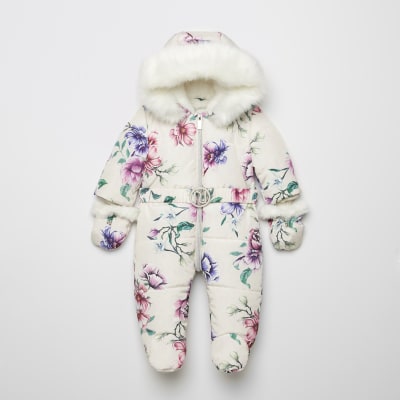 river island baby snowsuit