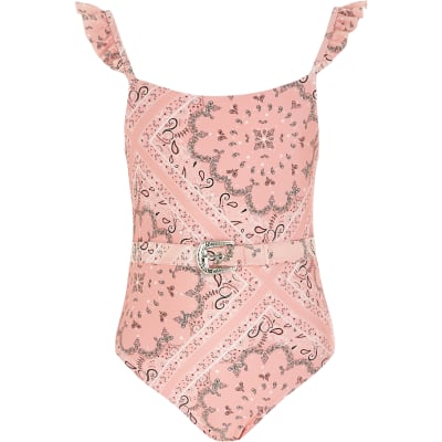 river island girls swimming costume