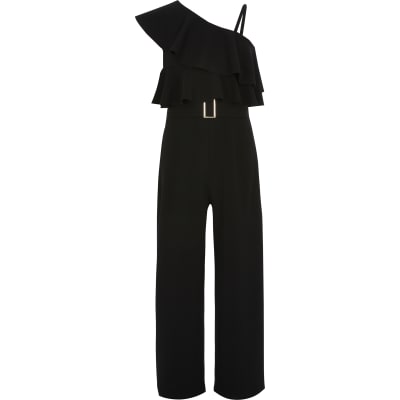 girls black jumpsuit