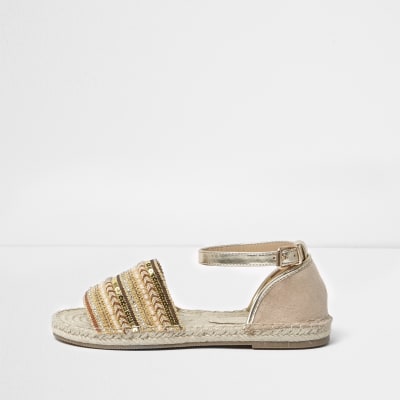 espadrilles wedges beige