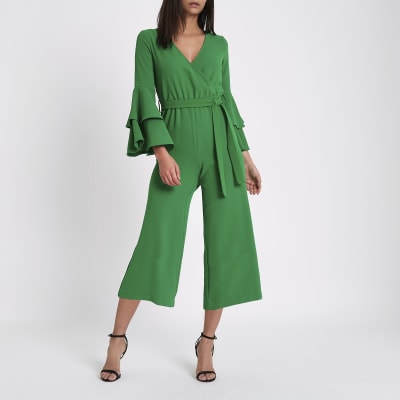 long sleeve culotte jumpsuit