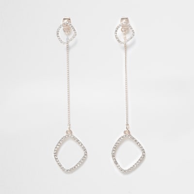 Roségoudkleurige dubbele hoorhangers