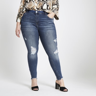 river island plus jeans