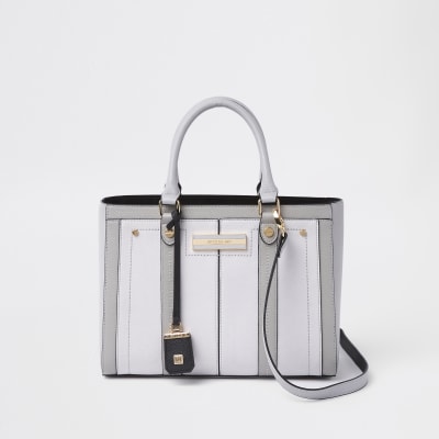 river island grey bag