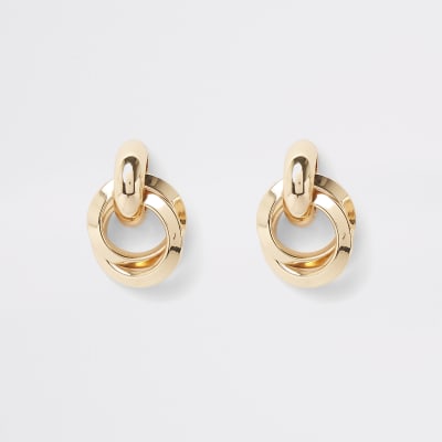 Goldfarbene Ohrstecker