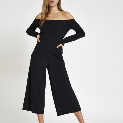 river island black jumpsuit