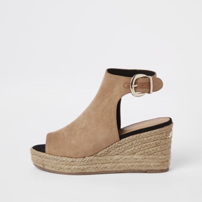 tan wedges river island