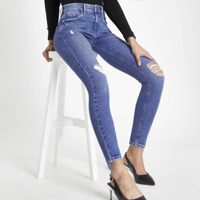 Amelie – Super Skinny Jeans im Used-Look