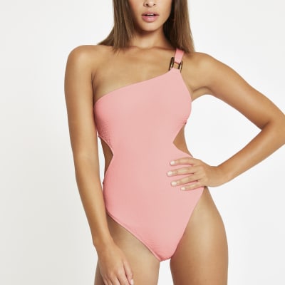 river island pink swimsuit