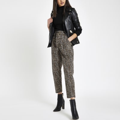 river island leopard print jeans