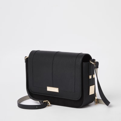 Black Quilted Cross Body Bag River Island Literacy Basics