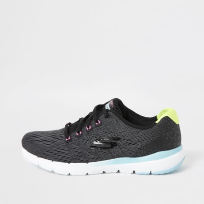 Skechers Flex Flashy Nite - Zwarte sneakers