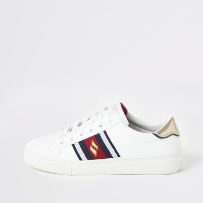 Skechers – Goldie – Weiße Sneaker mit Streifen