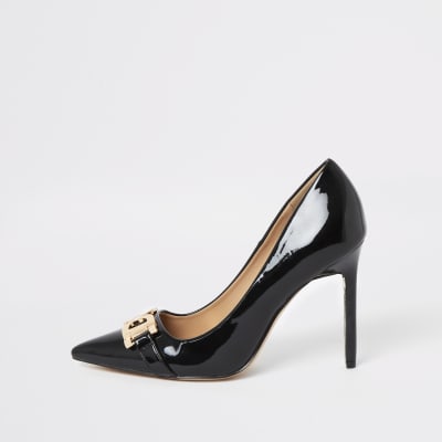 Zwarte pumps met detail