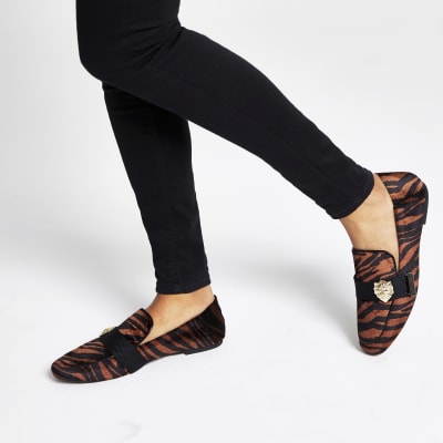 river island velvet slippers