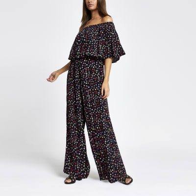 river island navy jumpsuit