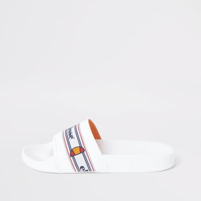 Ellesse white sliders